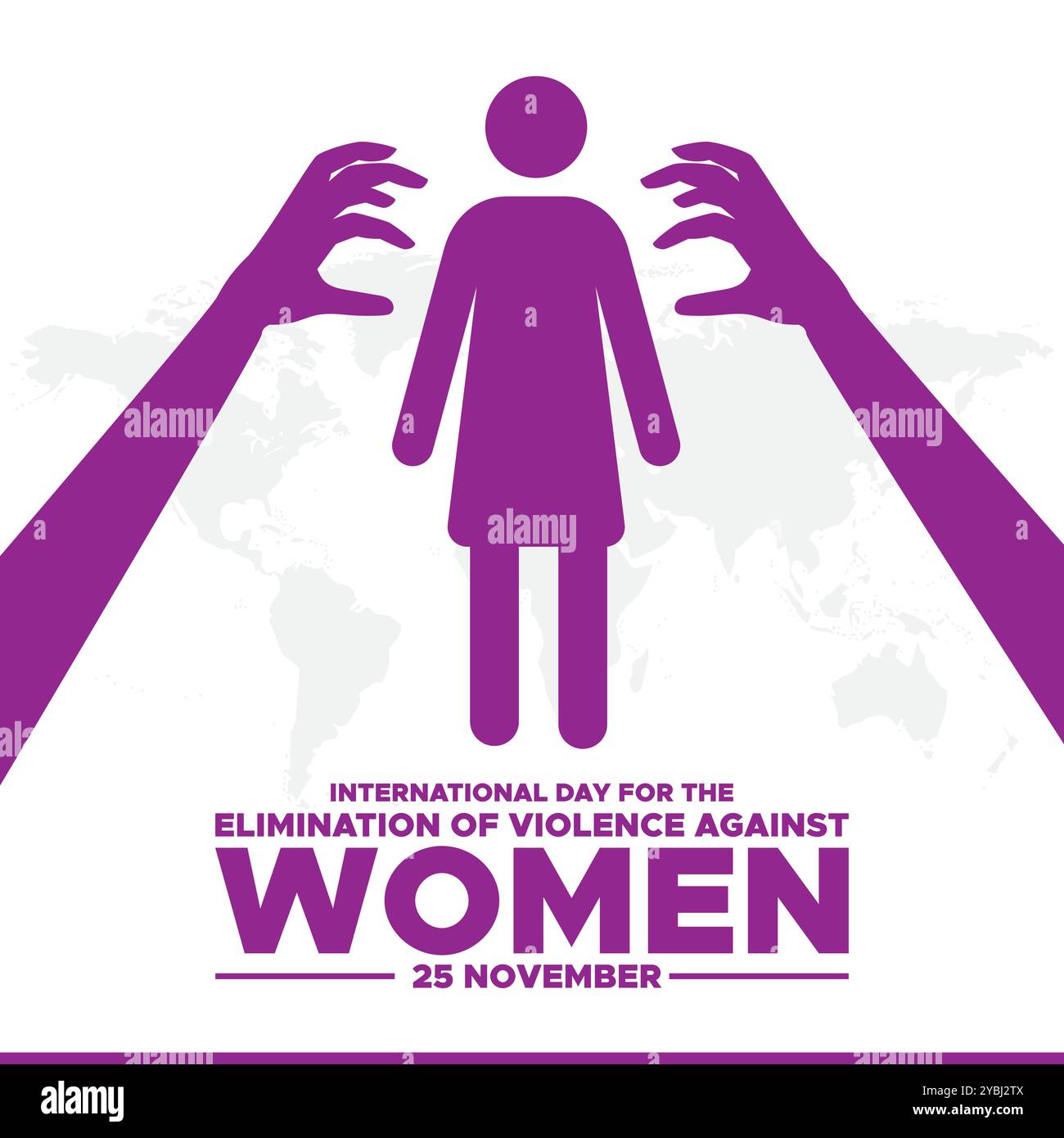 International Day for the Elimination of Violence against Women vector ...