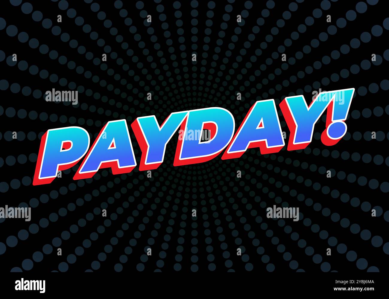 Payday Lettering Design Payday. 3D text effect design for digital or print ads Stock Vector ...