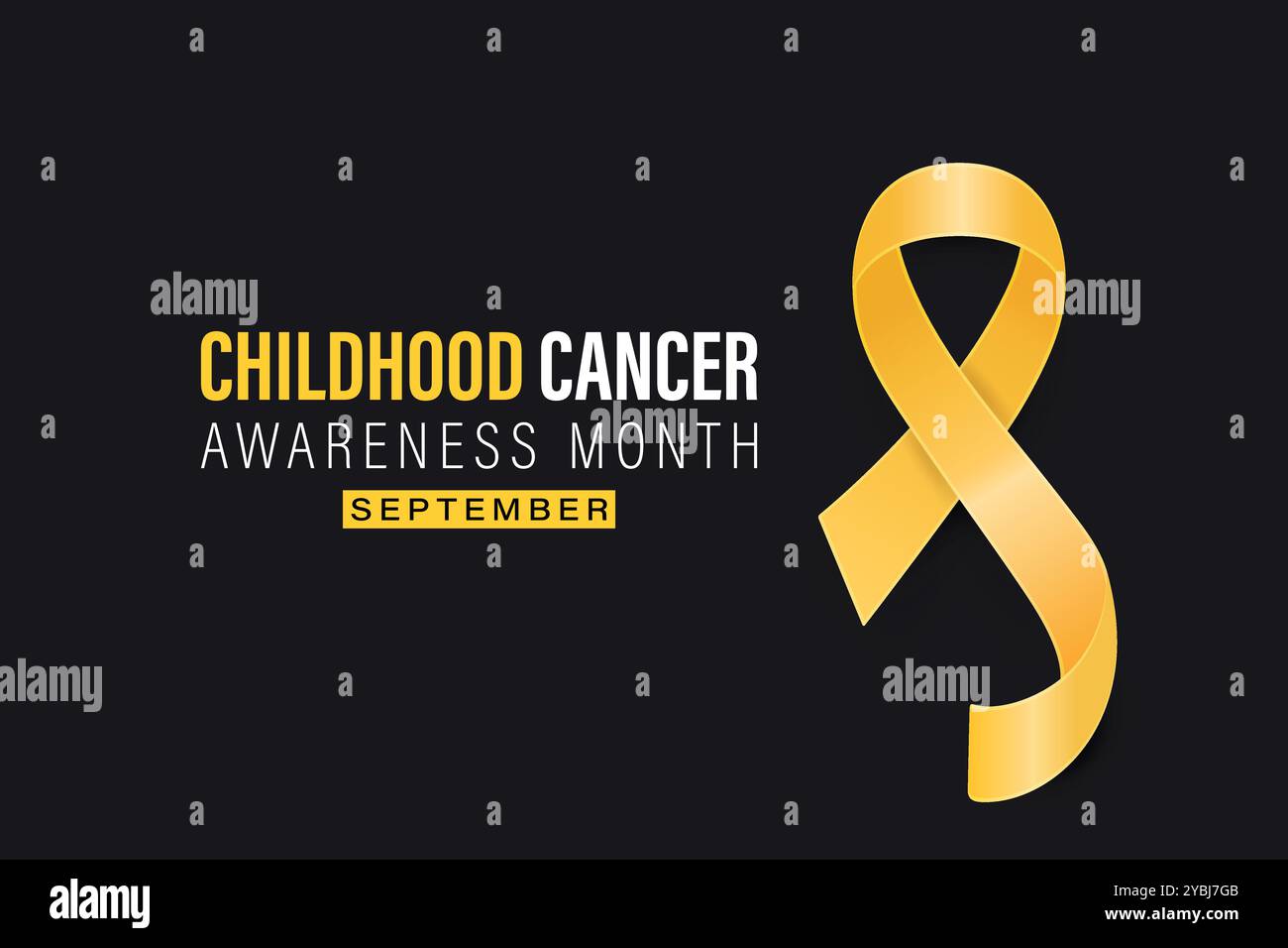 Childhood Cancer Awareness Month Banner, September. Card or Placard ...