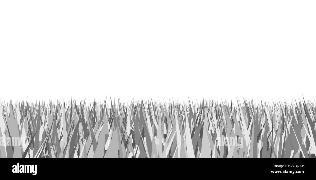 Silhouette of grass isolated on white background. Vector illustration ...