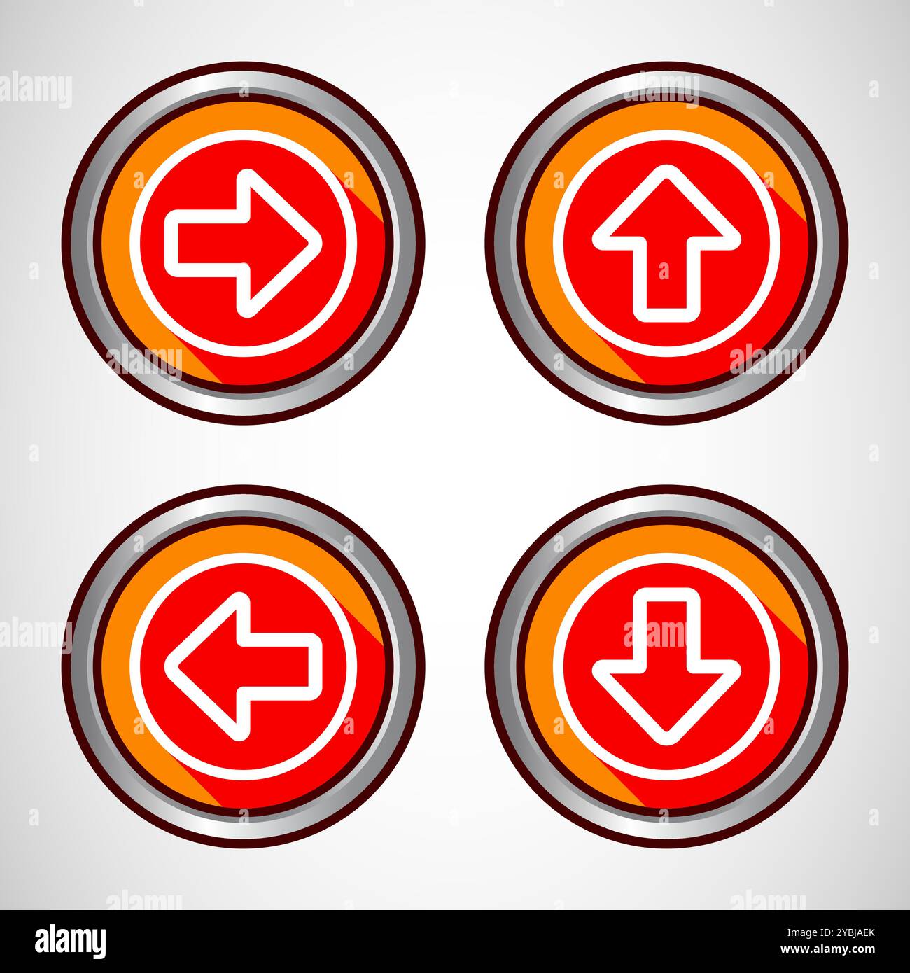 Right, Left, Up, Down Arrow Icon Design Illustration, Arrow Sign For ...