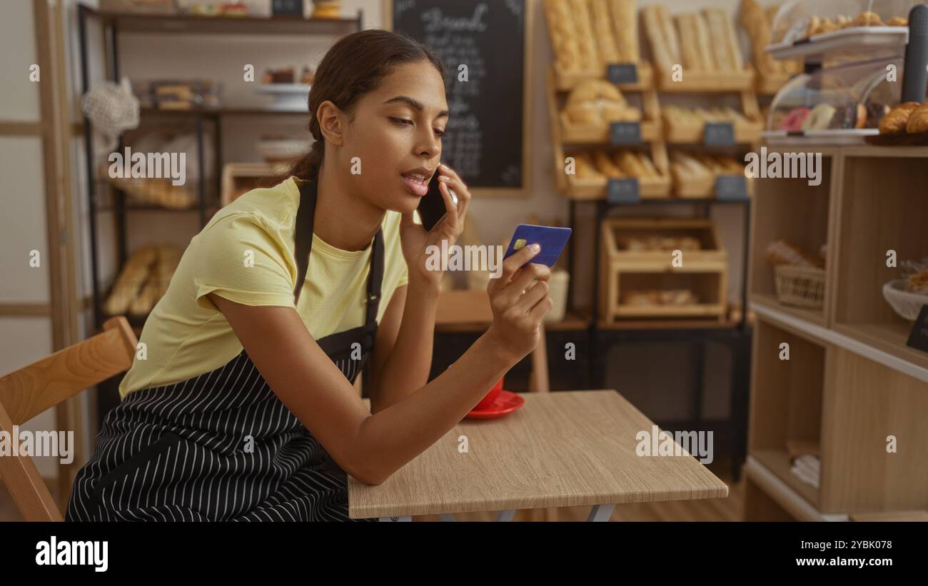 Latina girl wearing apron hi-res stock photography and images - Alamy