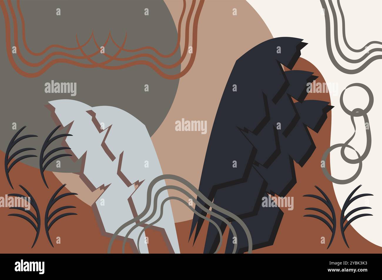 Sense of natural organic shapes Cut Out Stock Images & Pictures - Alamy