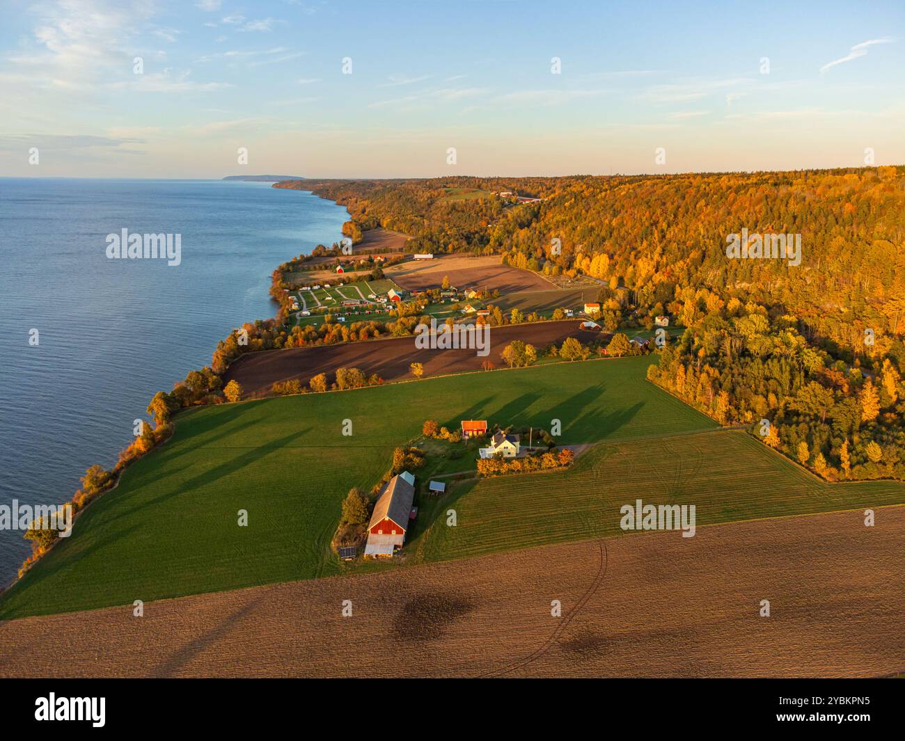 Green swedish landscape distant hills hi-res stock photography and ...