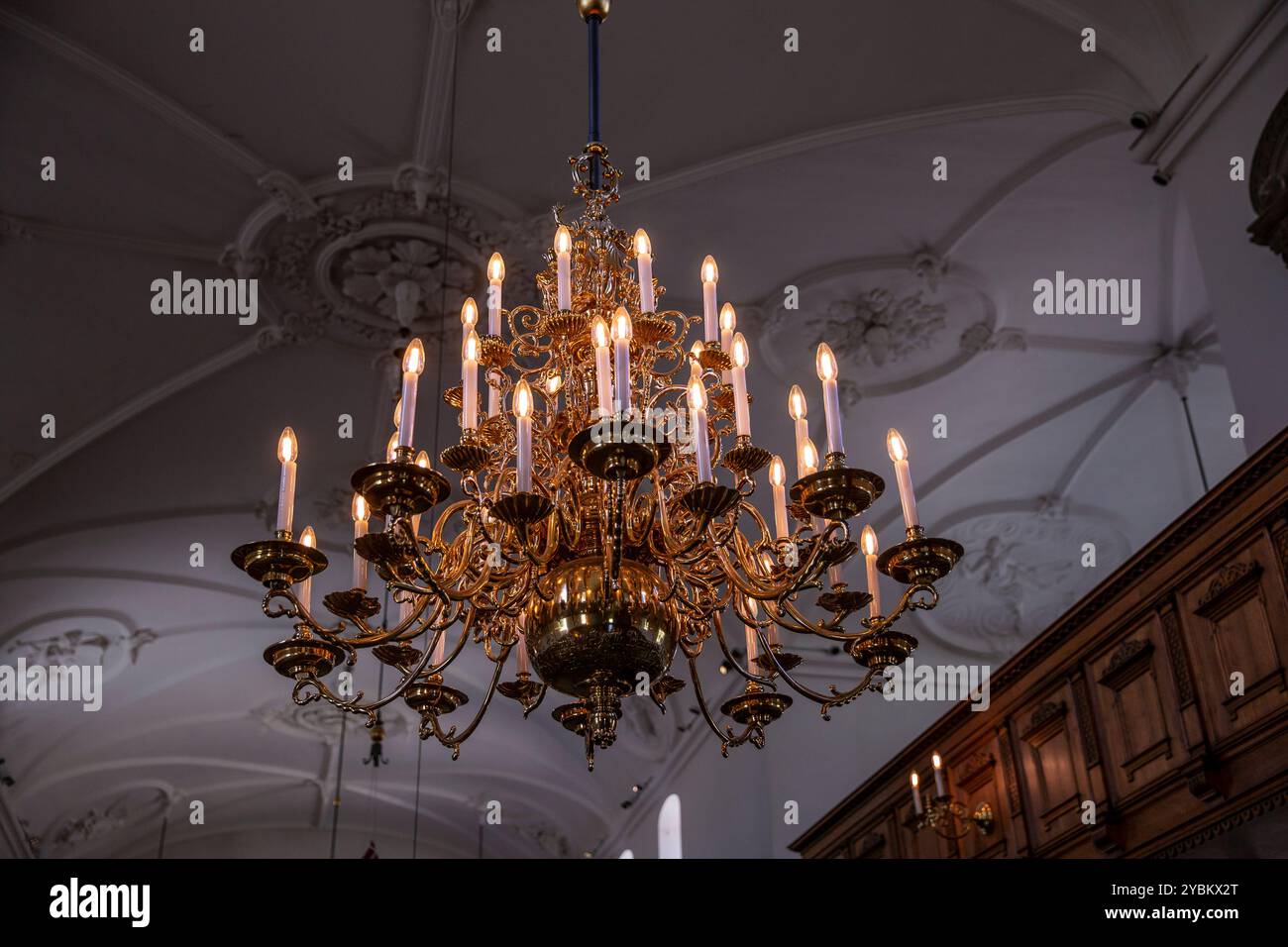 Beautiful crystal chandeliers in hi-res stock photography and images ...
