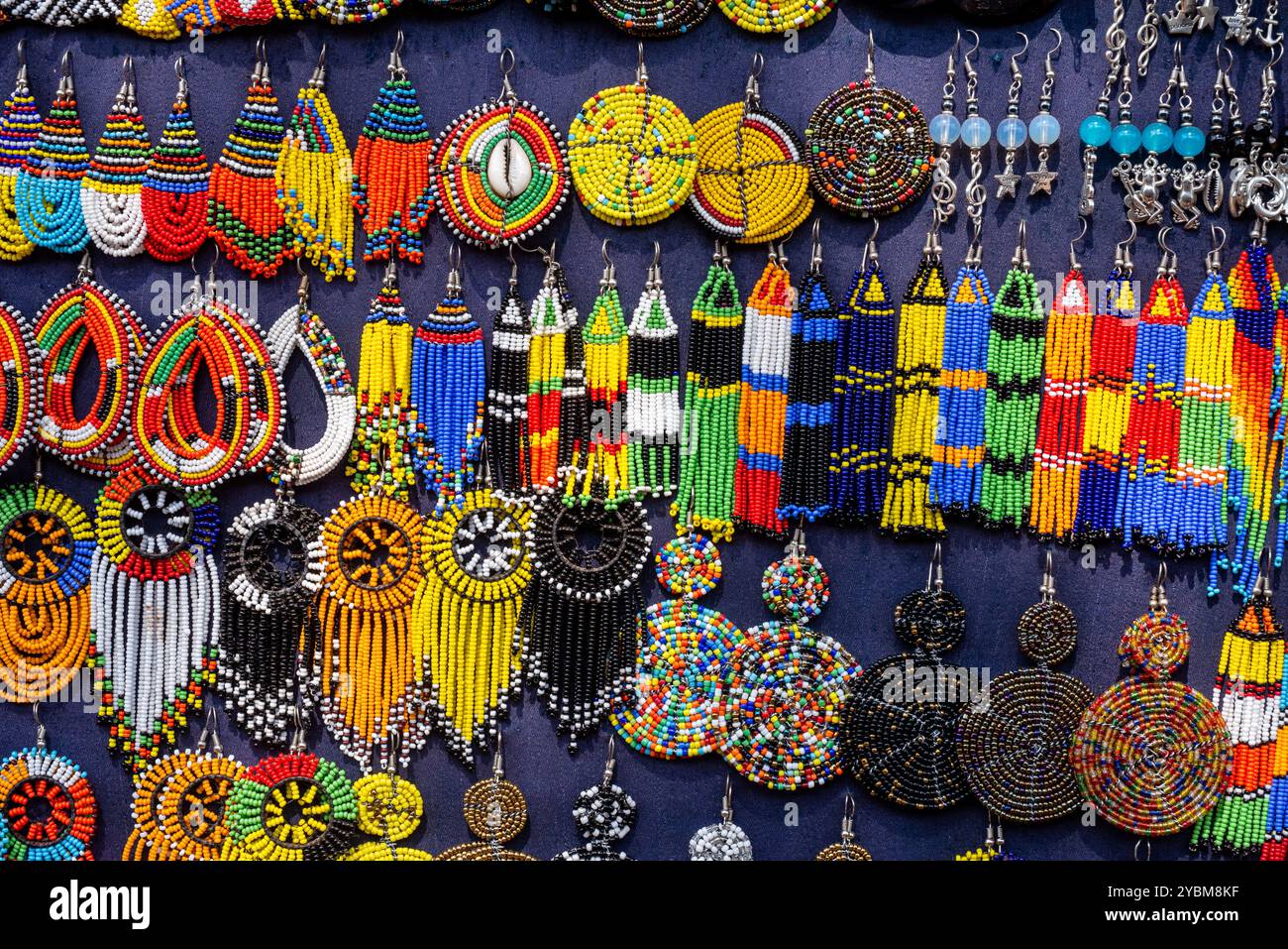 Masai ear rings at East African art Village in Kampala - Uganda Stock ...