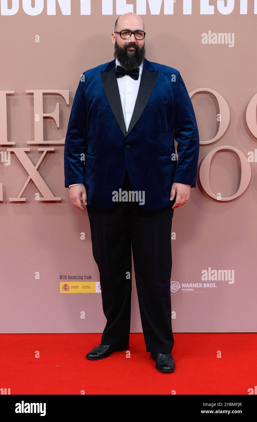 London, UK. October 19th, 2024. Youssef Kerkour arriving at the BFI London Film Festival Special Headline Gala of The Room Next Door, Royal Festival Hall. Credit: Doug Peters/EMPICS/Alamy Live News Stock Photo