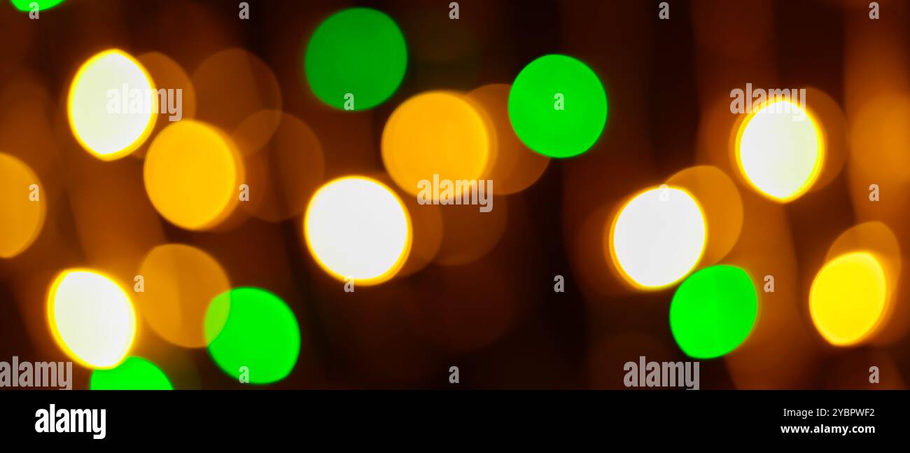 Blurred Bokeh Colorful Abstract Lights Defocused Background Stock Photo