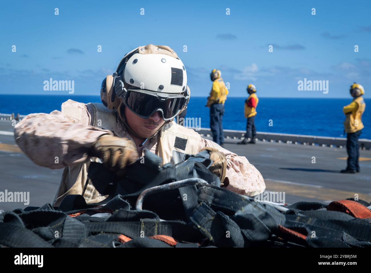 PHILIPPINE SEA (Oct. 17, 2024) U.S. Marine Corps Lance Cpl. Emilio ...