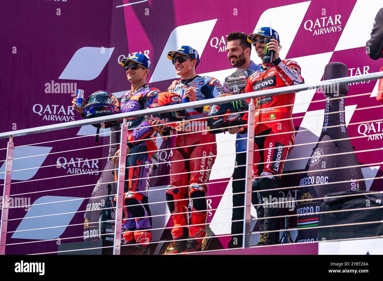 Phillip Island, Victoria, Australia. 20th Oct, 2024. The MotoGP podium ...