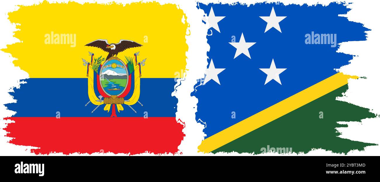 Ecuador solomon islands flag hi-res stock photography and images - Alamy