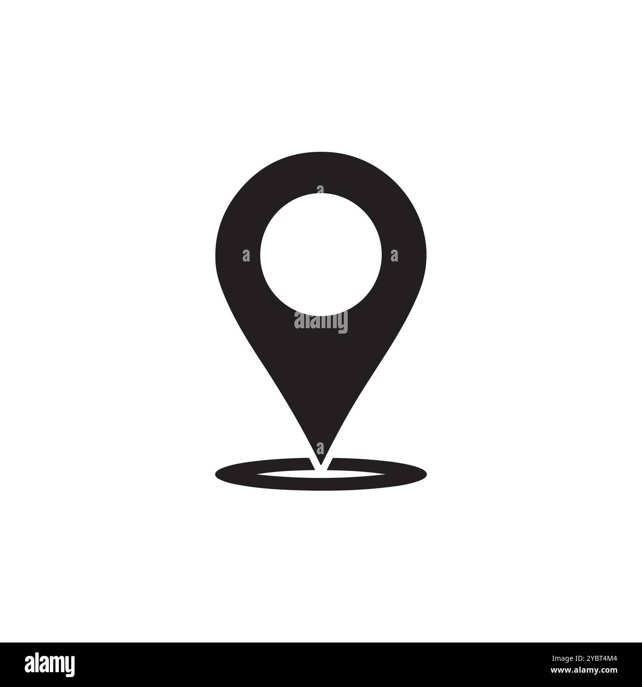 Business people map marker vector Black and White Stock Photos & Images ...