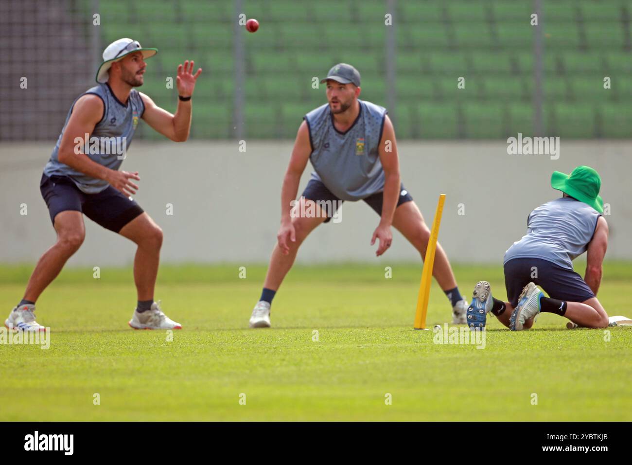 South Africa Team attends practice session at the ShereBangla