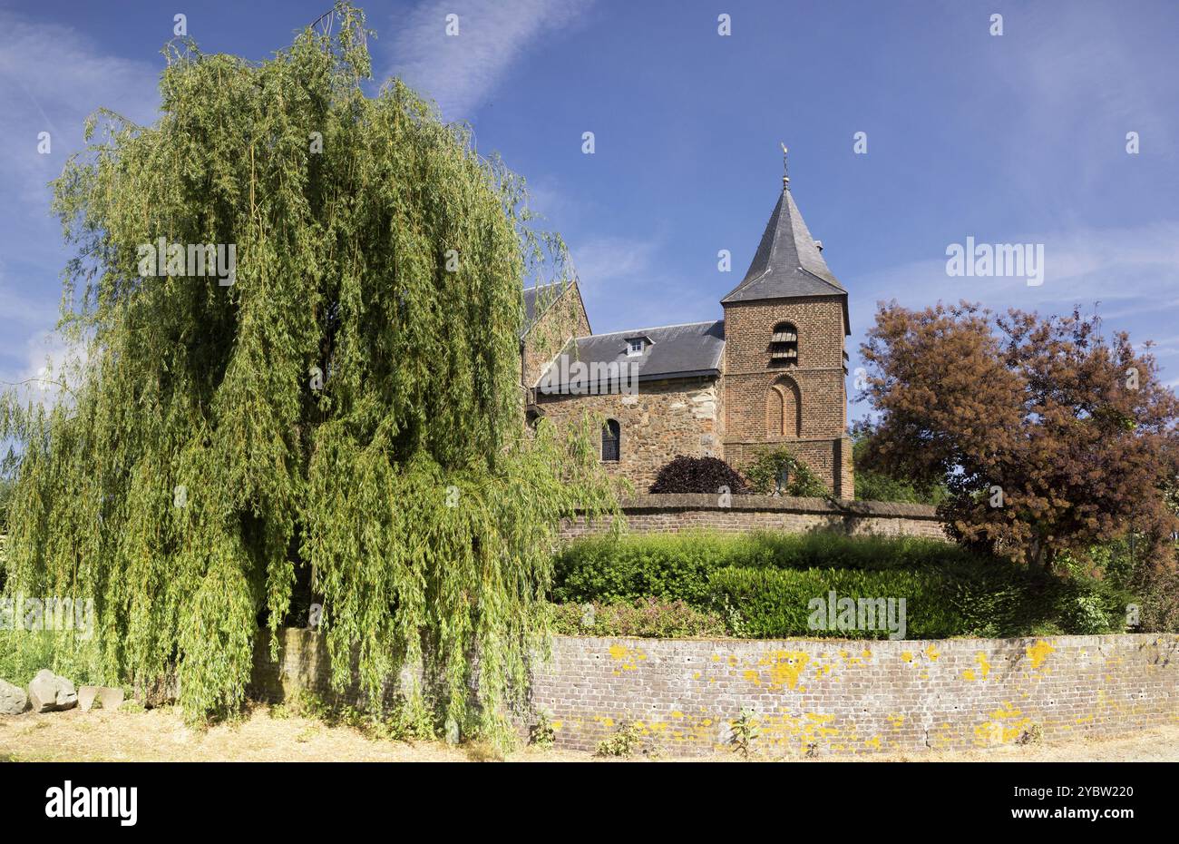 Saint Dionysius church in Asselt in the Dutch province Limburg Stock Photo