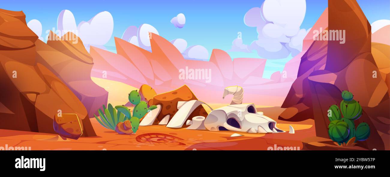 Texas animal rock plant Stock Vector Images - Alamy