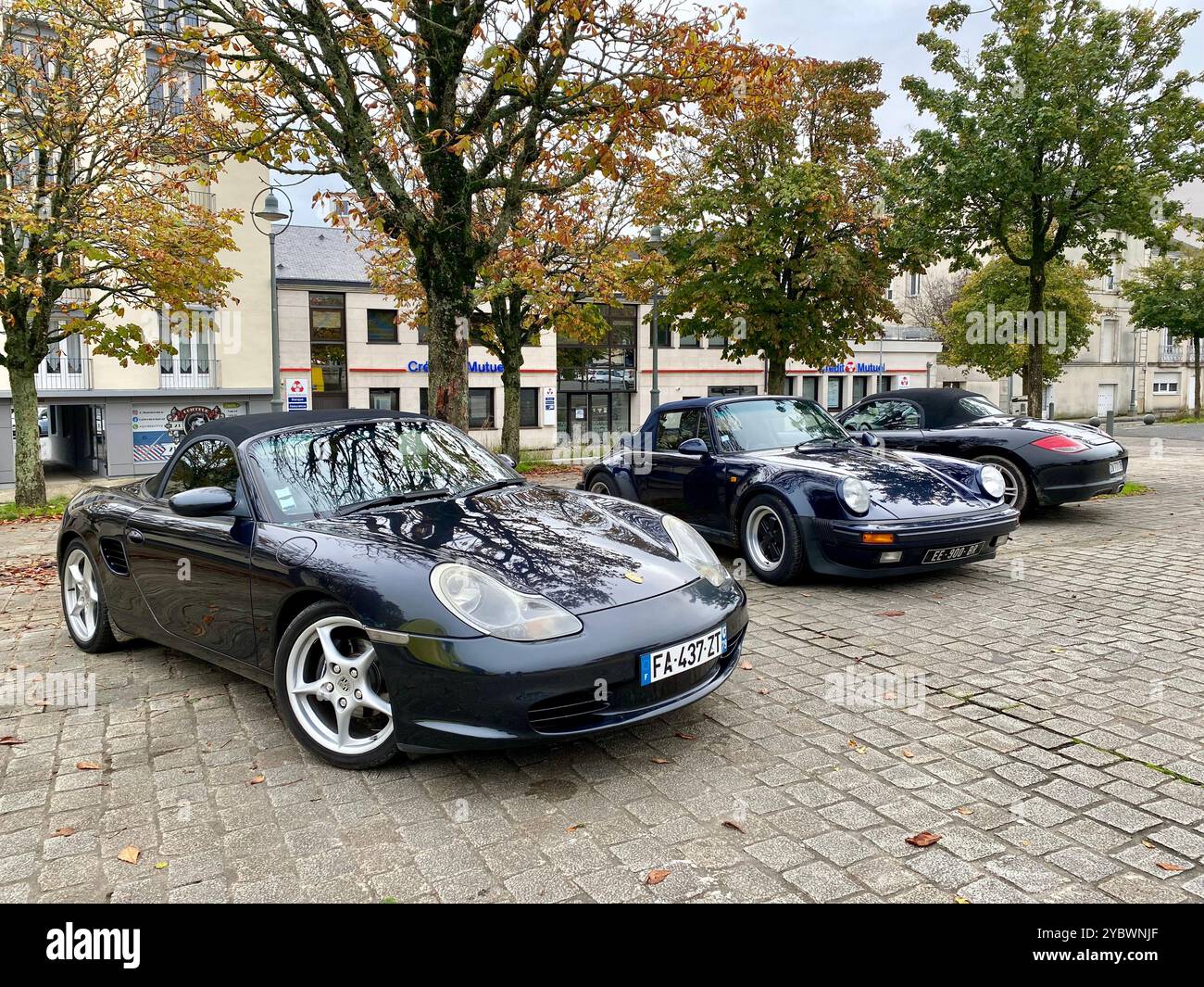Porsche 911 and Boxster - Smartphone Captured Stock Image