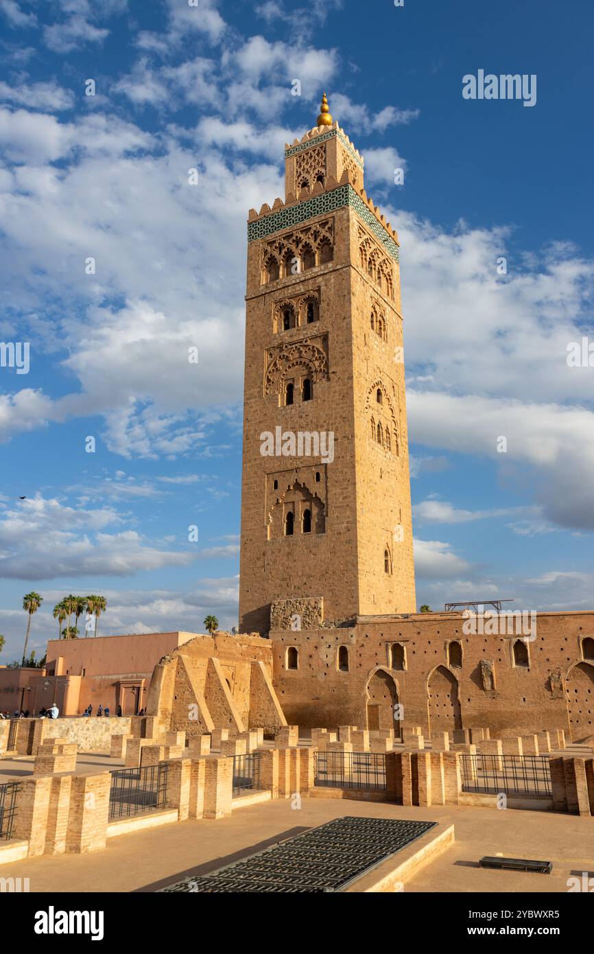 The Koutoubia Mosque Minaret in Marrakech, Morocco, is the largest and ...