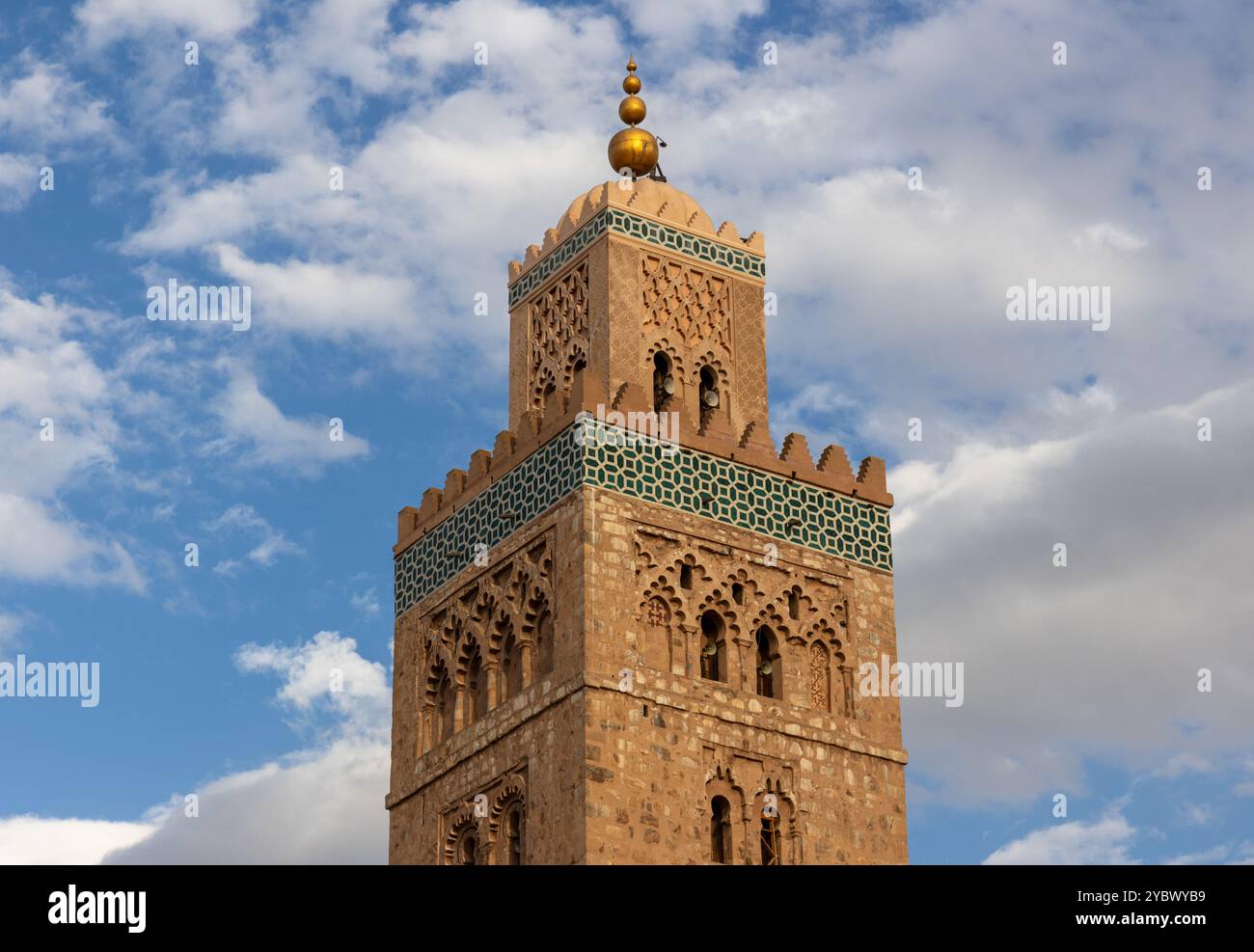 The Koutoubia Mosque Minaret in Marrakech, Morocco, is the largest and ...