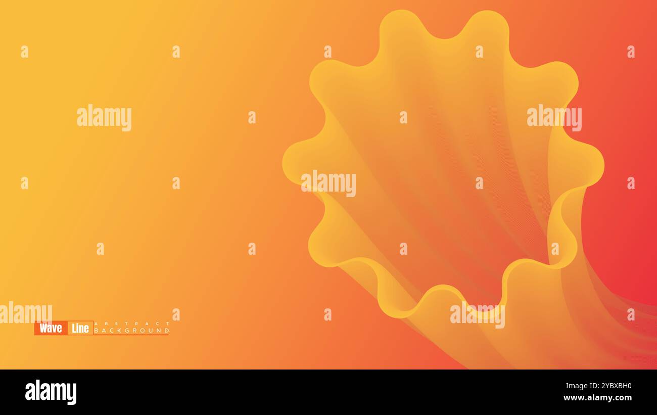 Abstract Digital Flowing Wave Stock Line Background. Abstract Gradient Dynamic Waves Flow Grid Lines Background. Motion Particles Streaming Backdrop Stock Vector