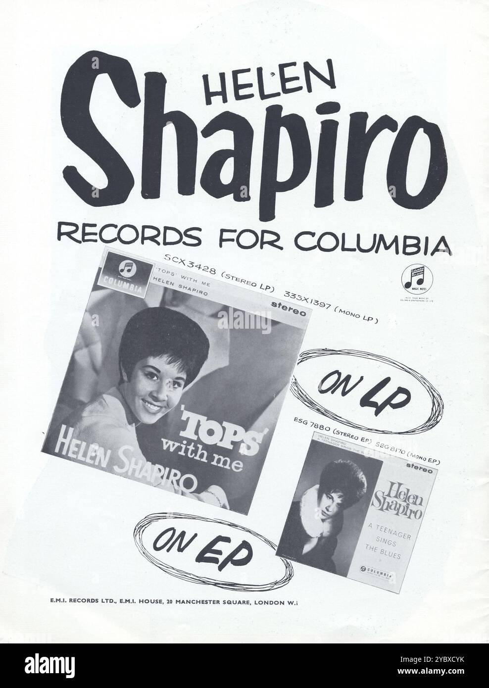 【LP】Tops With Me　 Helen Shapiro Tops' with Me - Wikipedia