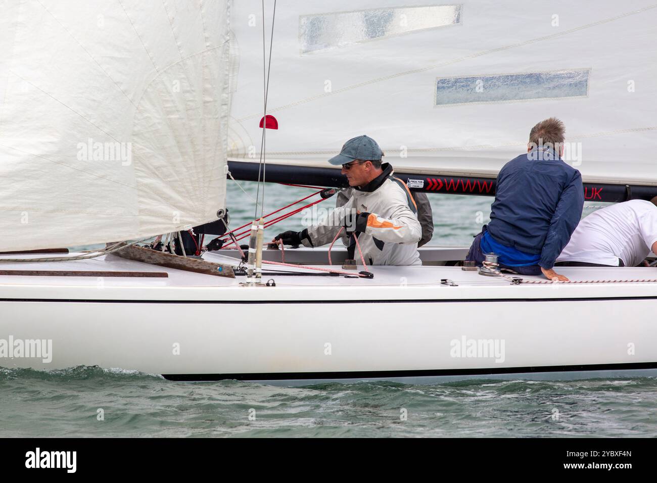 Daring class yachts in Cowes Week 2022 Stock Photo