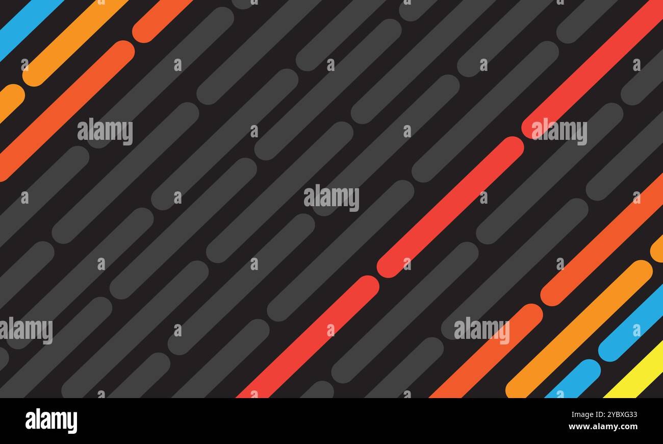 Diagonal background with stripes in orange and yellow Cut Out Stock ...