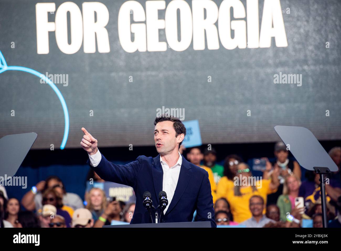 Ossoff+smiling+Georgia+2024+campaign Kemp's Gamble: Can Clout Overcome Political Inexperience?