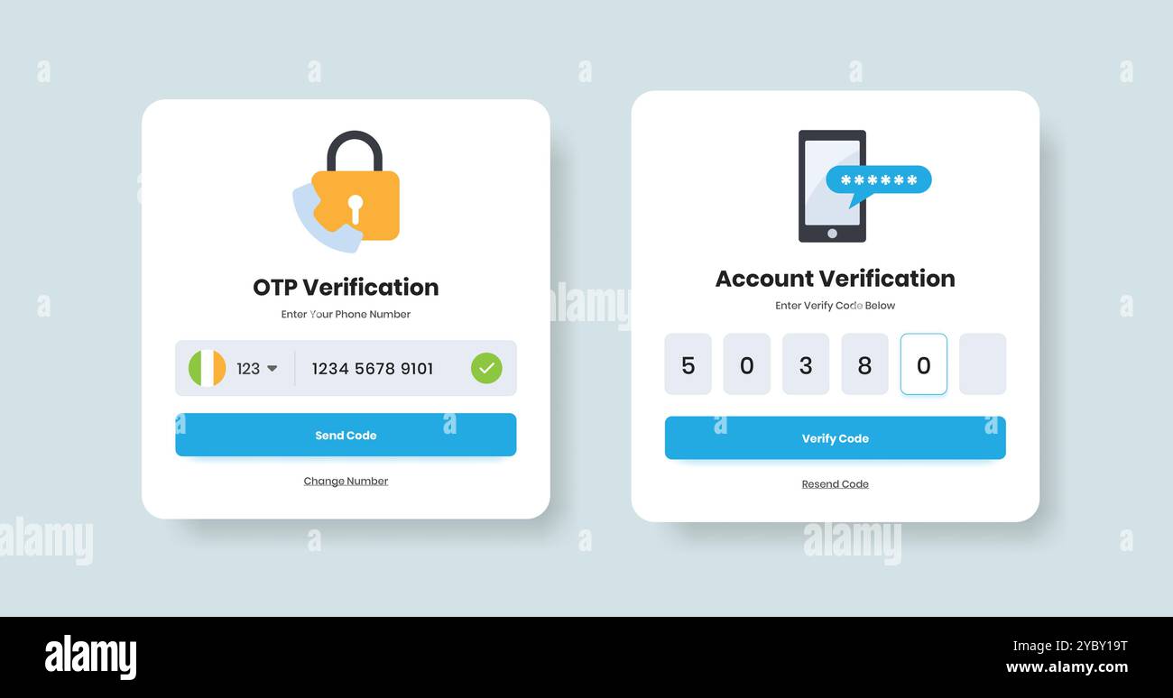 Professional authentication and otp security verification popup design ...