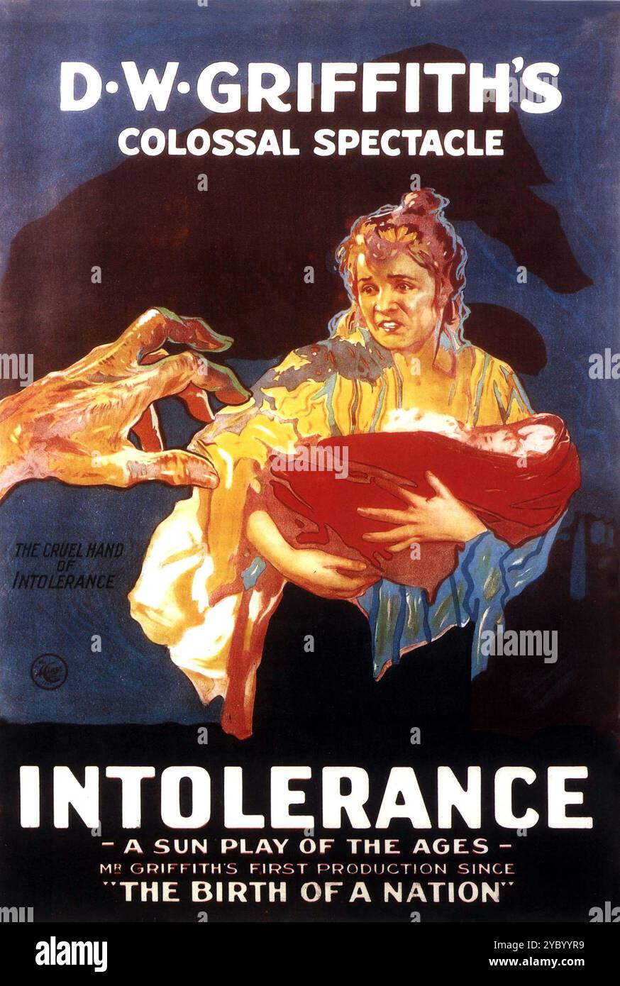 DW Griffith's Intolerance (1916) movie poster Stock Photo - Alamy