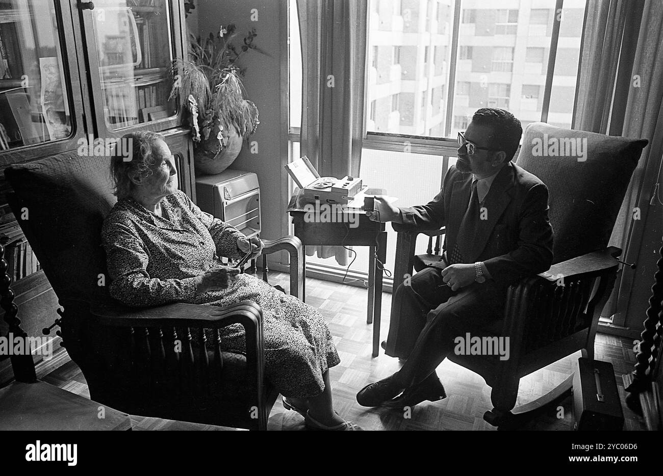 Argentine Socialist politician Alicia Moreau de Justo, during an ...
