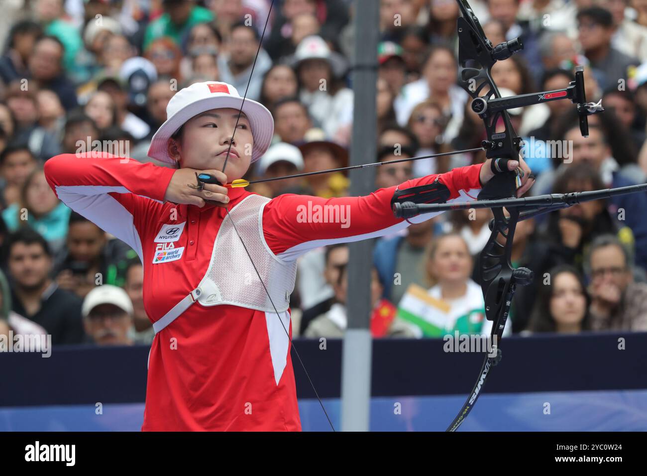Yang Xiaolei of China competes against Deepika Kumari of India (not in ...