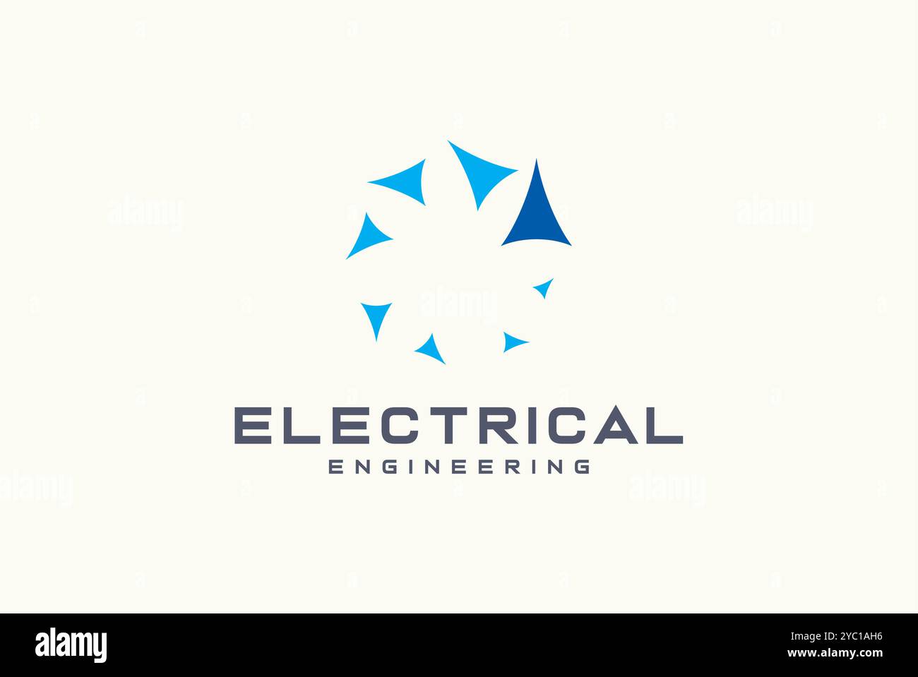 Aero electrical power innovative abstract tower logo design vector business brand creative ideas editable Stock Vector