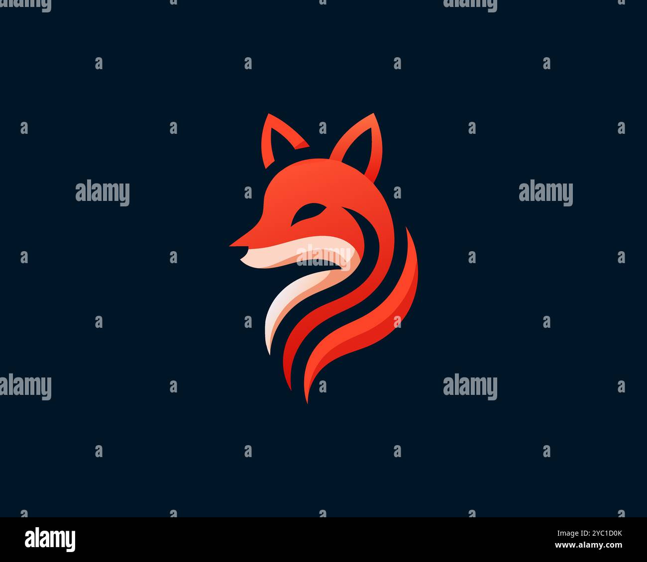 Fox logo design icon symbol vector illustration Stock Vector Image ...