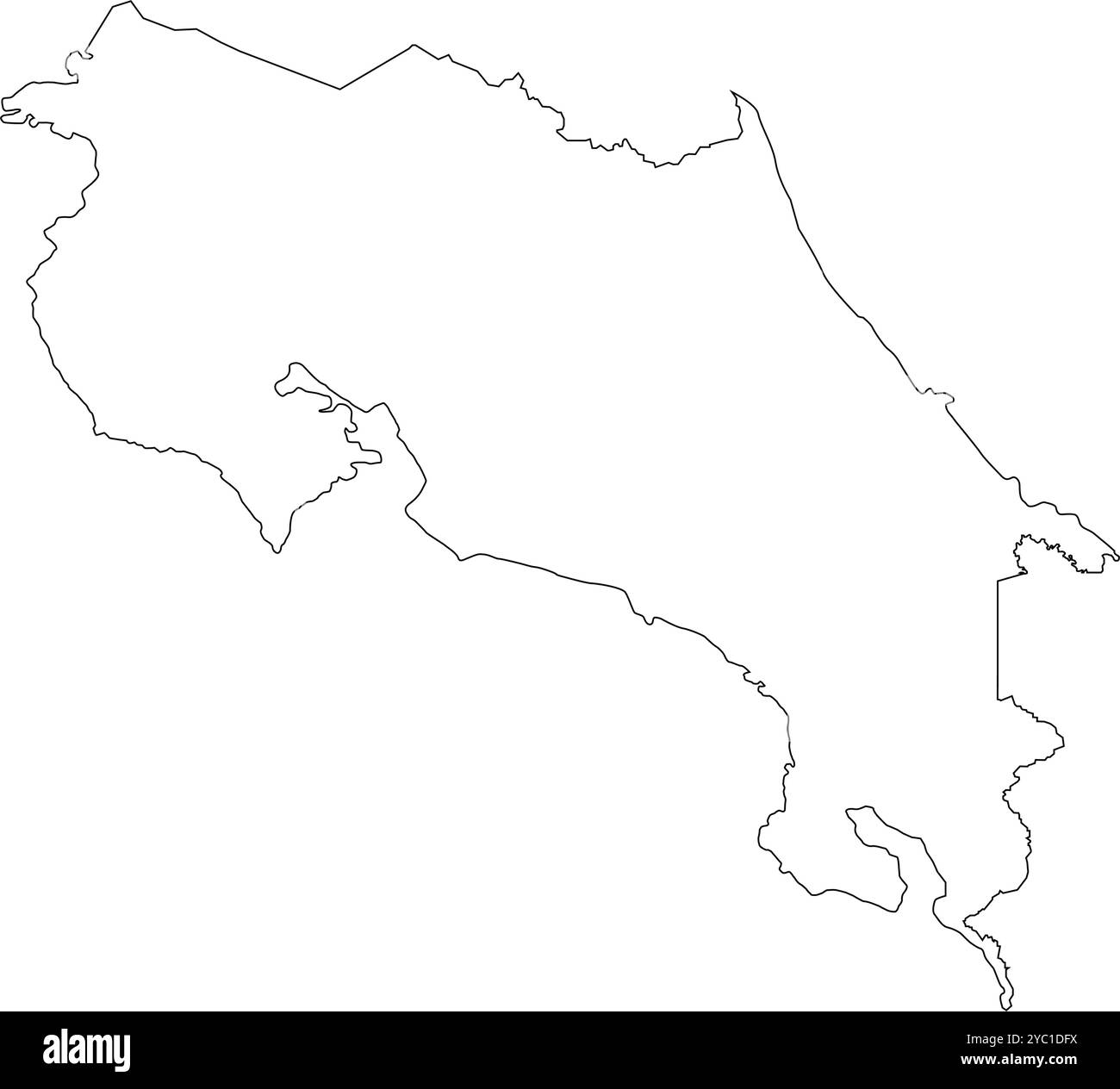 Costa Rica map icon illustration design Stock Vector Image & Art - Alamy