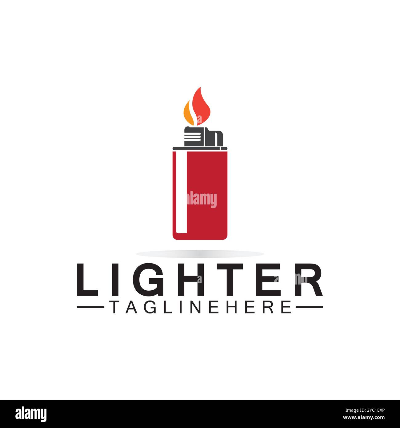 Lighter logo vector icon design template Stock Vector