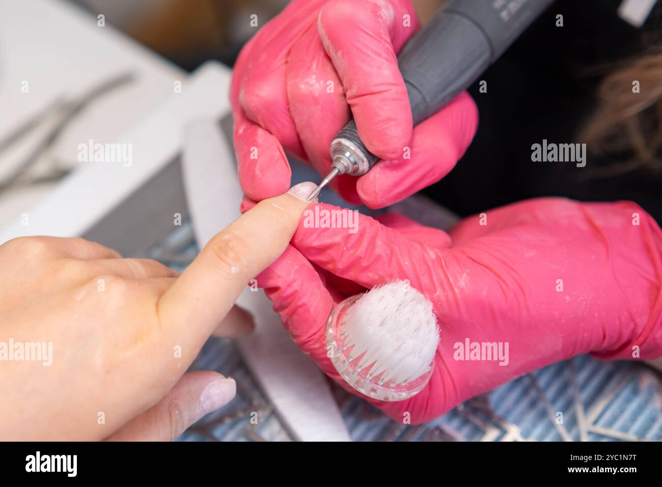technician-using-precision-drill-hi-res-stock-photography-and-images