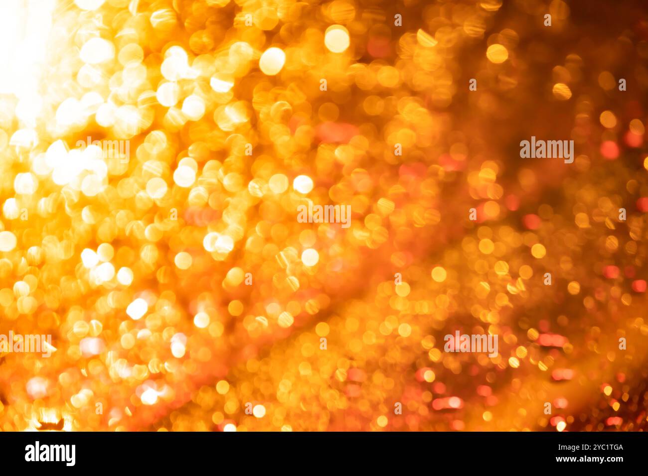 Bokeh yellow, gold texture background Stock Photo