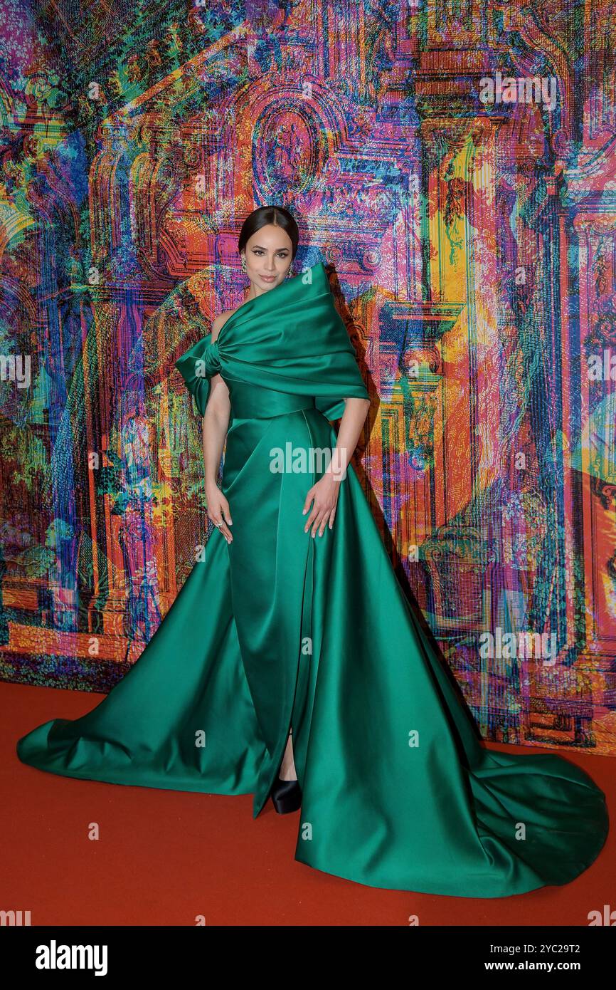 Italy, Rome, October 20, 2024 : 19th Rome Film Festival 2024. Andrea Bocelli 30 - The Celebration' - Red Carpet Pictured: Sofia Carson    Photo © Fabio Mazzarella/Sintesi/Alamy Live News Stock Photo
