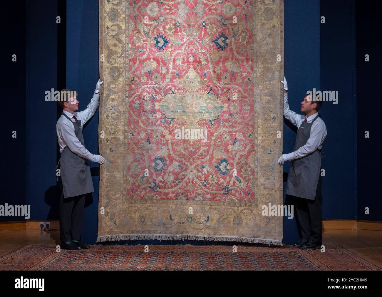 Manuscript Rug Christie's, London, UK. 21st Oct, 2024. Art of the Islamic and Indian ...