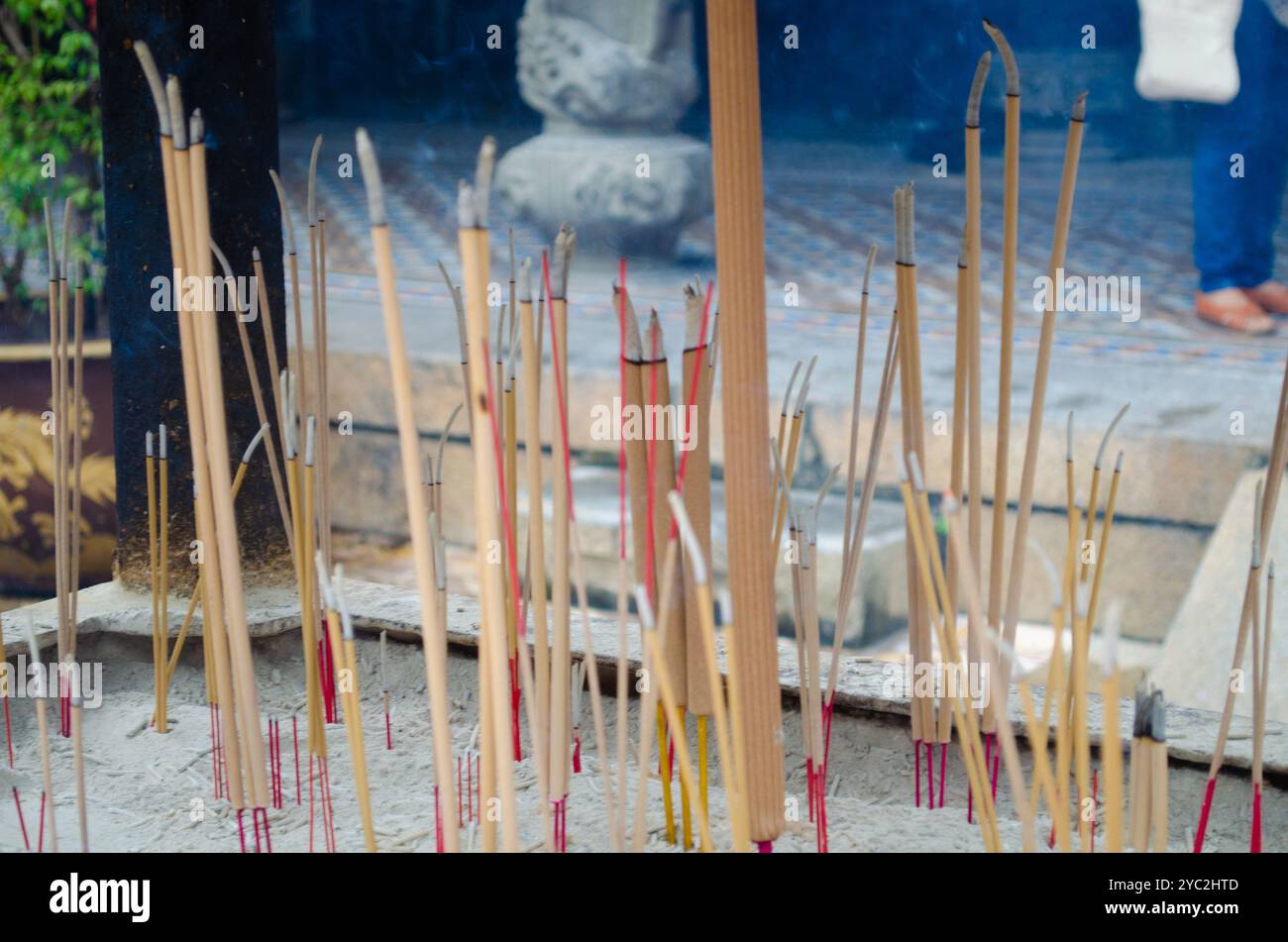 Chinese Incense sticks at Thian Hock Keng Temple in Singapore Stock ...