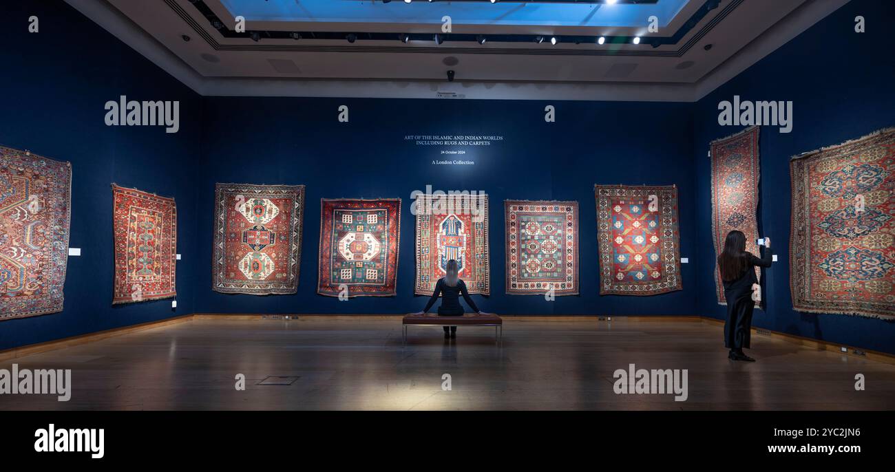 Manuscript Rug Islamic art sale christies london hi-res stock photography and images ...