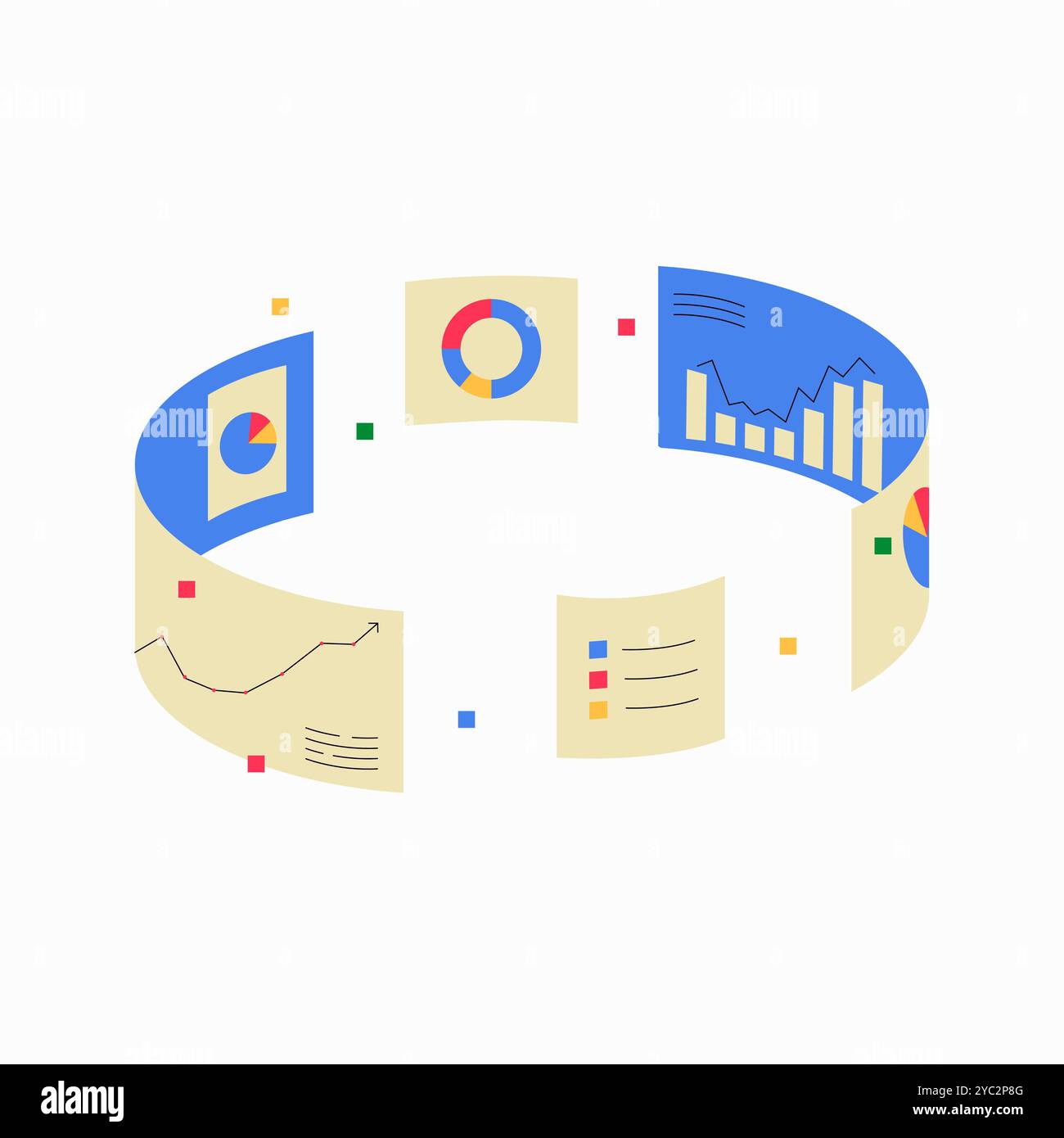 Analytical visualization Stock Vector Images - Alamy
