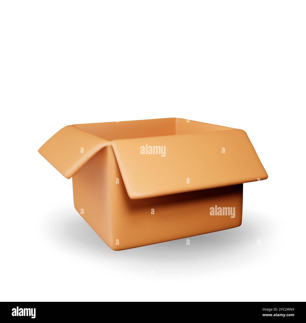 3D carton packaging box isolated on white Stock Vector Image & Art - Alamy