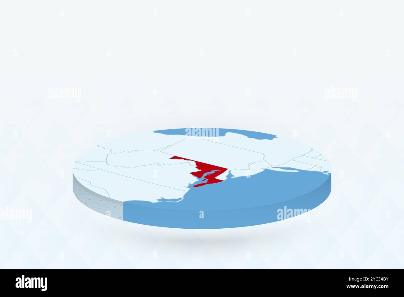Maryland state digital map hi-res stock photography and images - Alamy