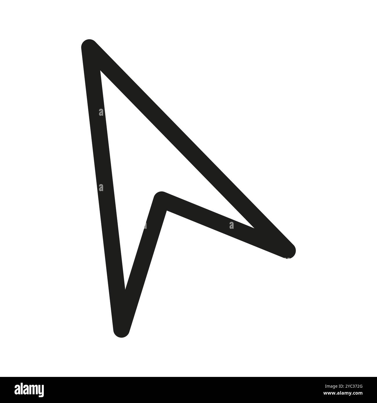 Cursor arrow icon. Pointer symbol. Navigation graphic. Vector ...