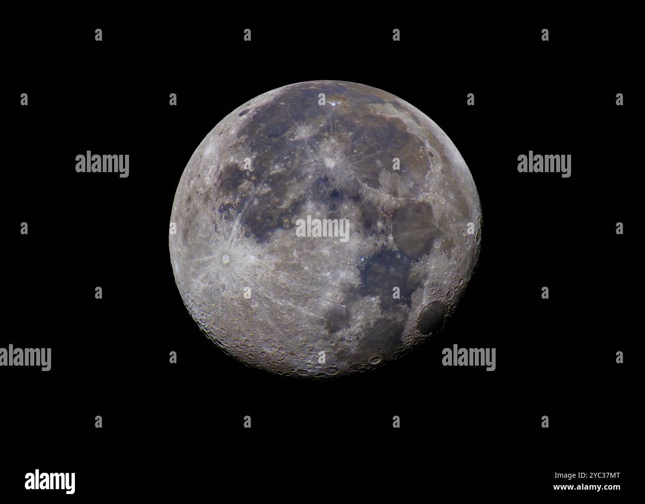 Waning gibbous phase of the moon on March 4, 2021 Stock Waning gibbous phase of the moon on March 4, 2021 Stock