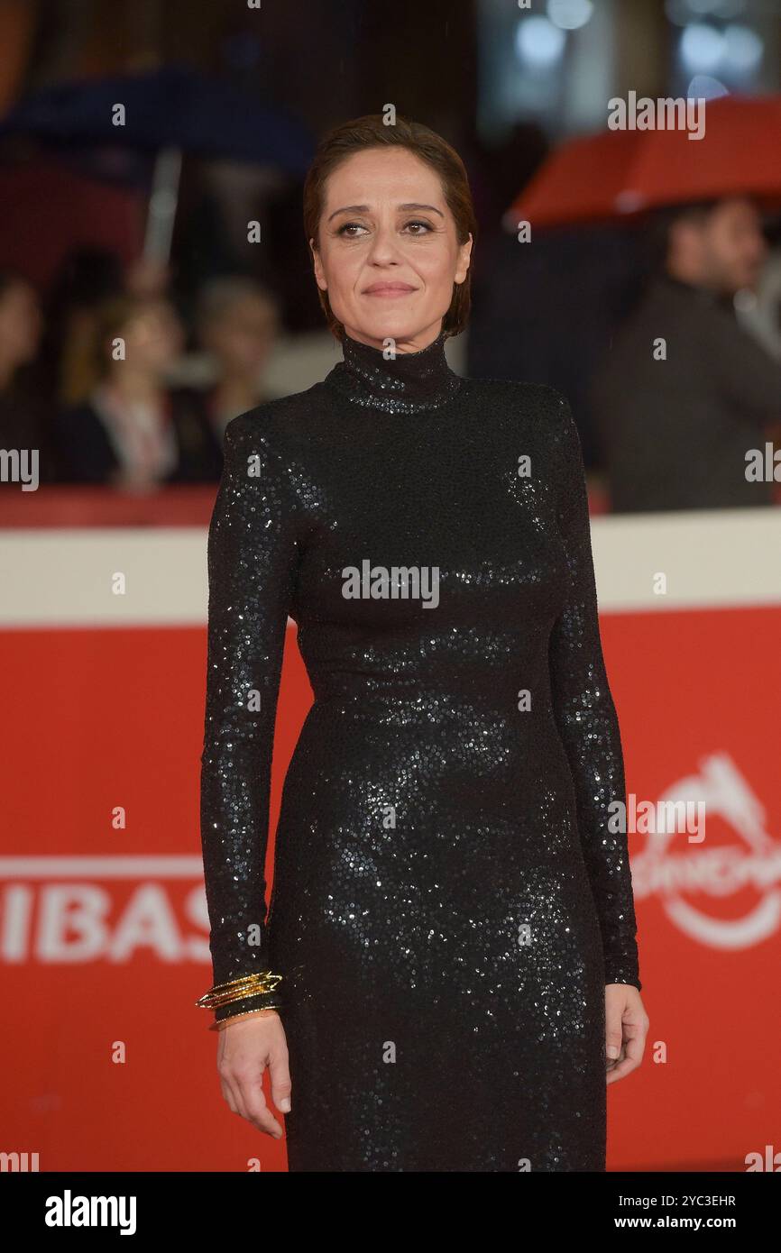 Italy, Rome, October 18th, 2024 - Rome 19th Film Festival. Red carpet of Disney Channel serie 'Avetrana - Qui non e' Hollywood' Pictured: Vanessa Scalera    Photo © Fabio Mazzarella/Sintesi/Alamy Live News Stock Photo