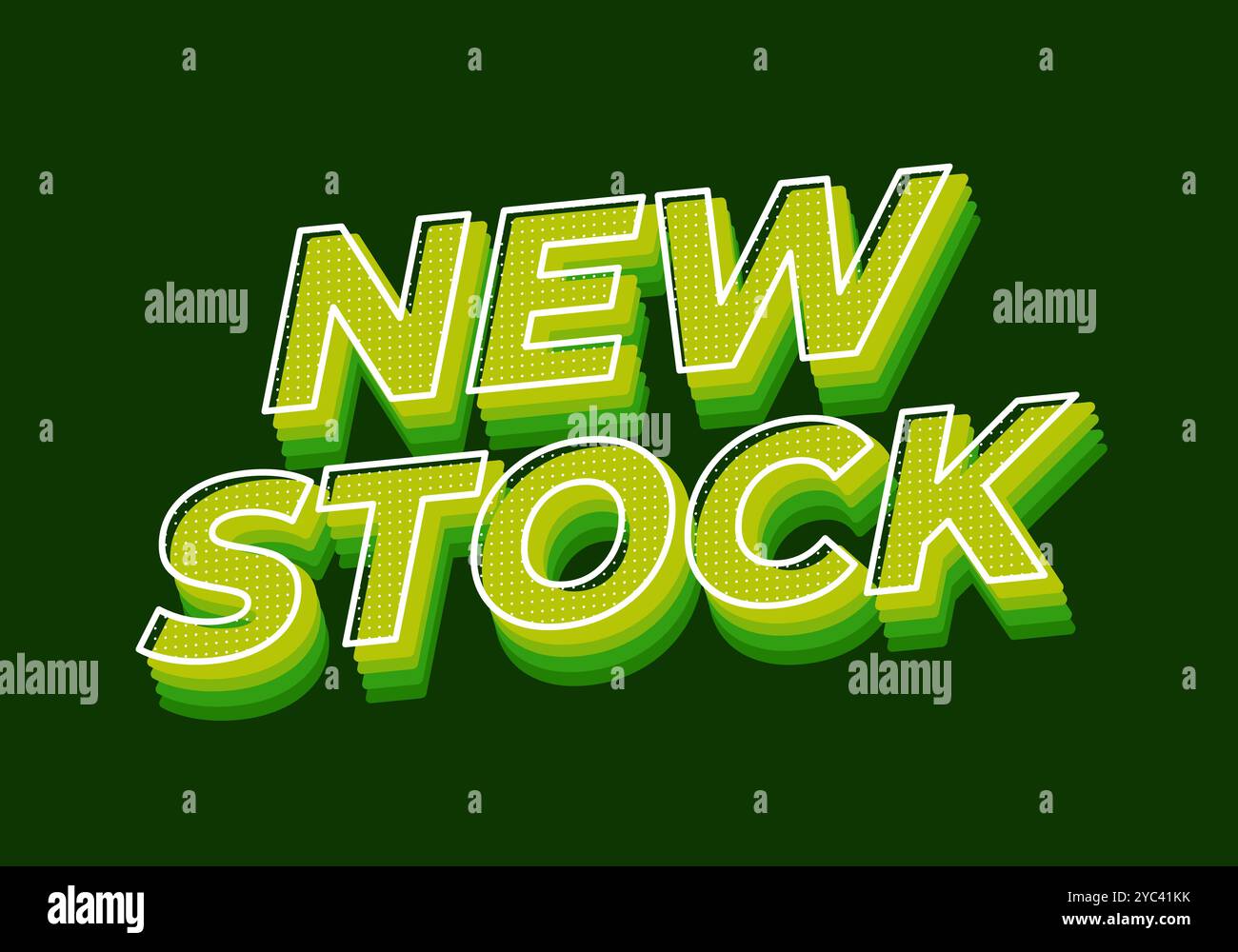 New stock. Text effect design in modern colors with 3D style Stock ...