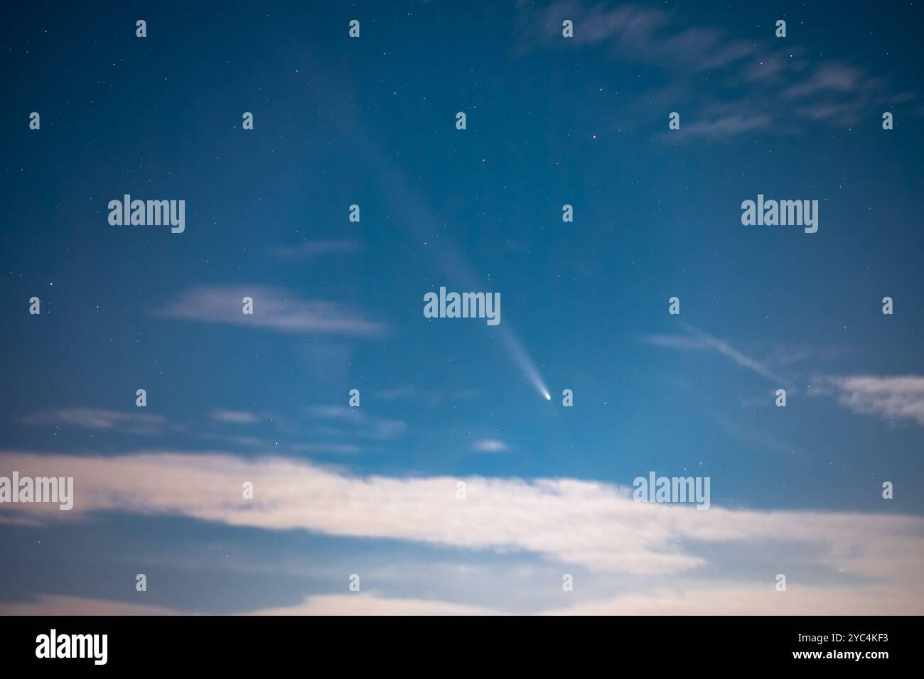 Comet Tsuchinshan ATLAS C 2023 A3 on the sky seen around Germany on the