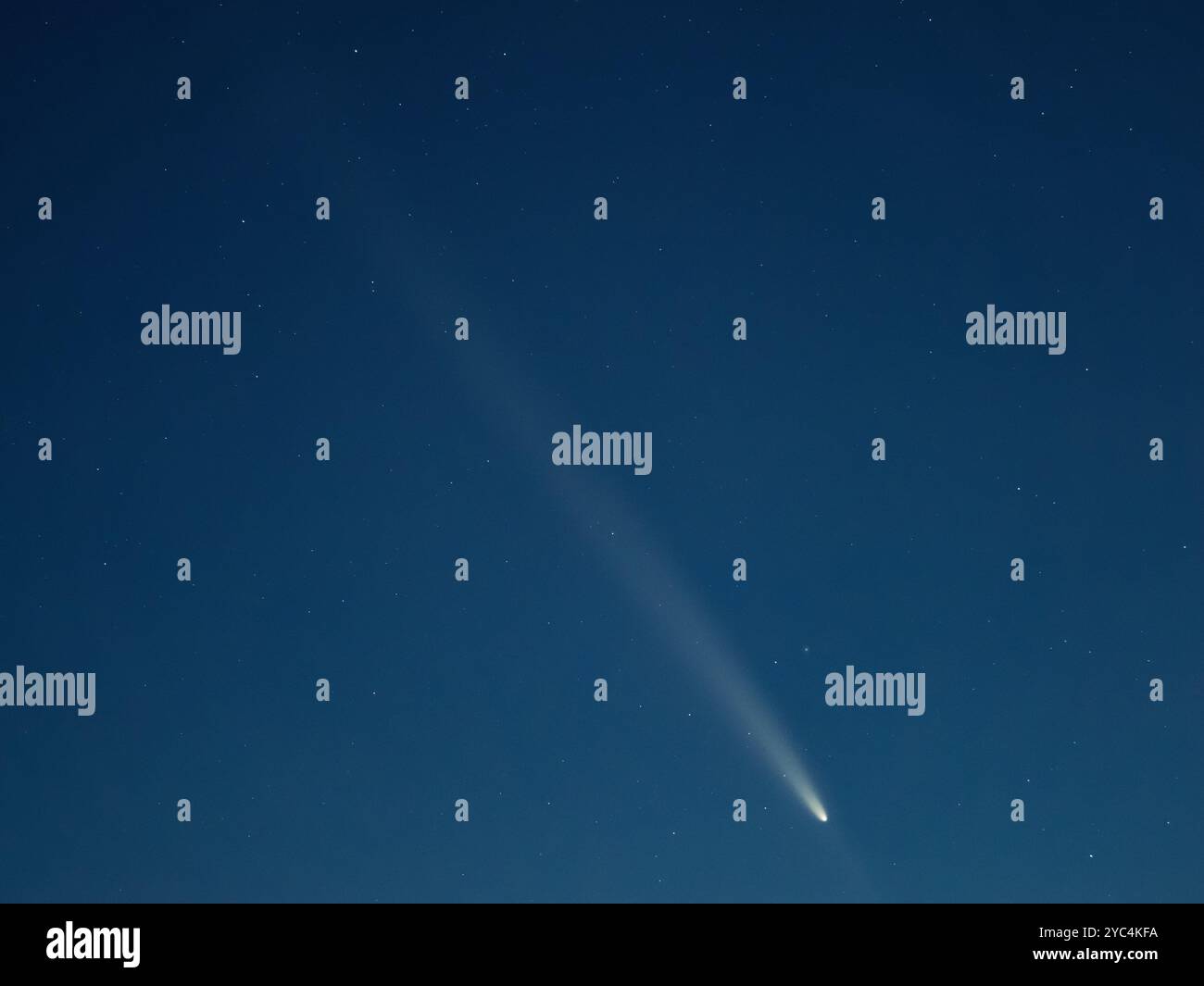 Comet Tsuchinshan ATLAS C 2023 A3 on the sky seen around Germany on the